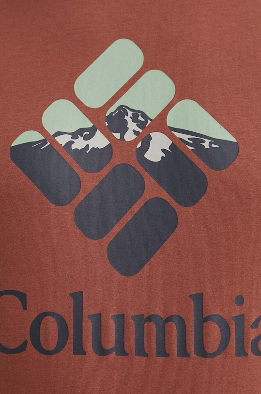 Columbia t-shirt bawełniany Rapid Ridge 1888813. czerwony