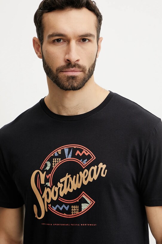 Columbia tricou din bumbac negru 1888813.