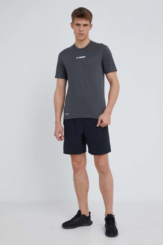 Sportovní tričko adidas TERREX Multi H53382 H53382 šedá SS22