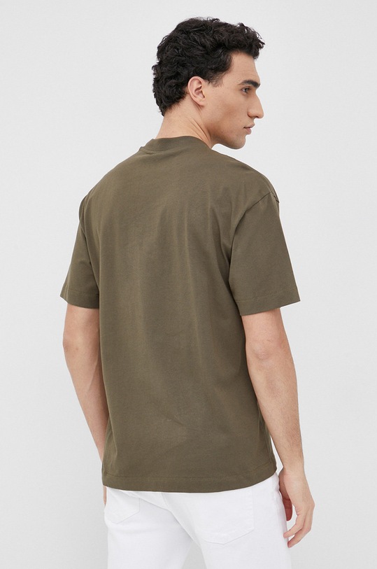 Odzież Liu Jo t-shirt bawełniany M122P204JEANSTEE M122P204JEANSTEE zielony