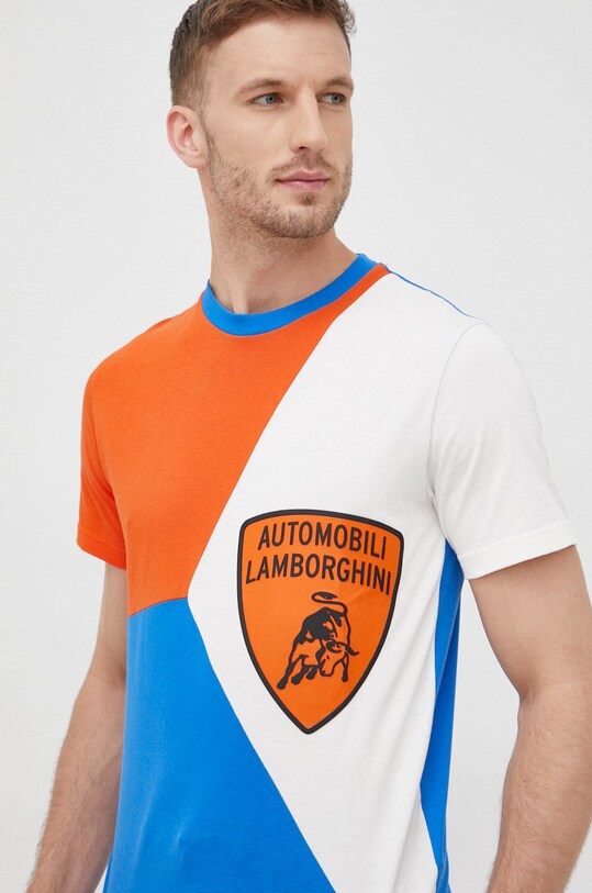 Lamborghini t-shirt niebieski 72XBH012