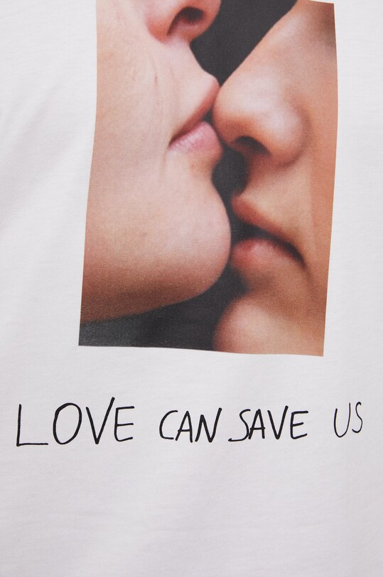 Vans t-shirt bawełniany X SARA LORUSSO VN0A7SFFYOU1 biały