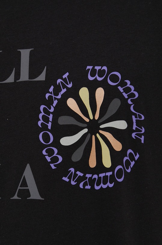 Vans t-shirt bawełniany czarny VN0A7SMZBLK1