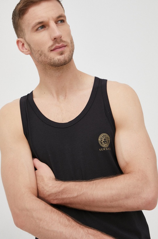 Majica kratkih rukava Versace crna AUU01012