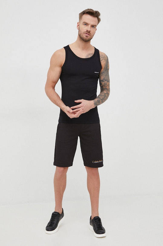 Versace t-shirt (2-pack) AU04022 czarny AA00