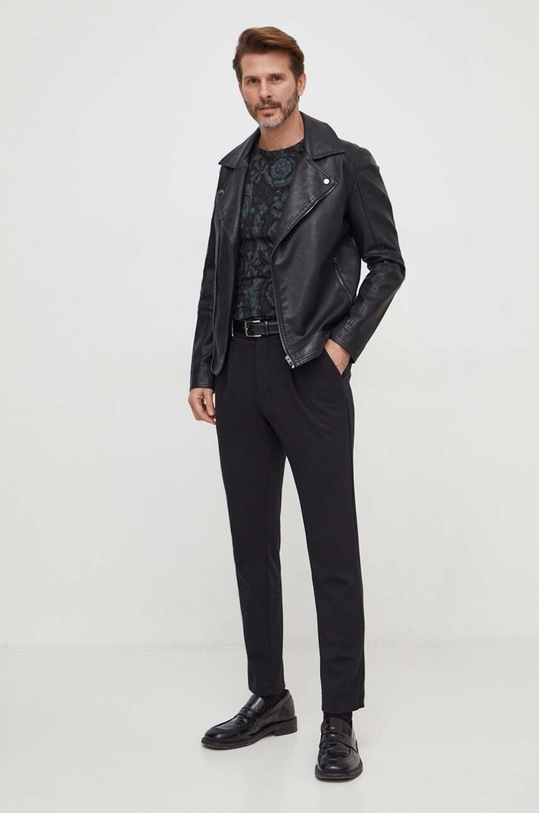 Versace tricou 1000959 negru AA00