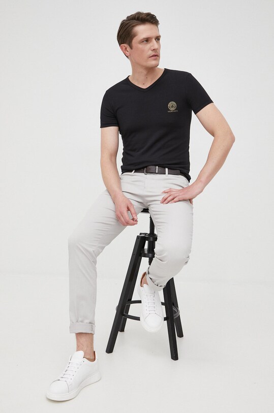 Μπλουζάκι Versace AUU01004 μαύρο AA00