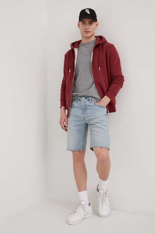 Bavlnené tričko Superdry M1011245A.4HK sivá SS22