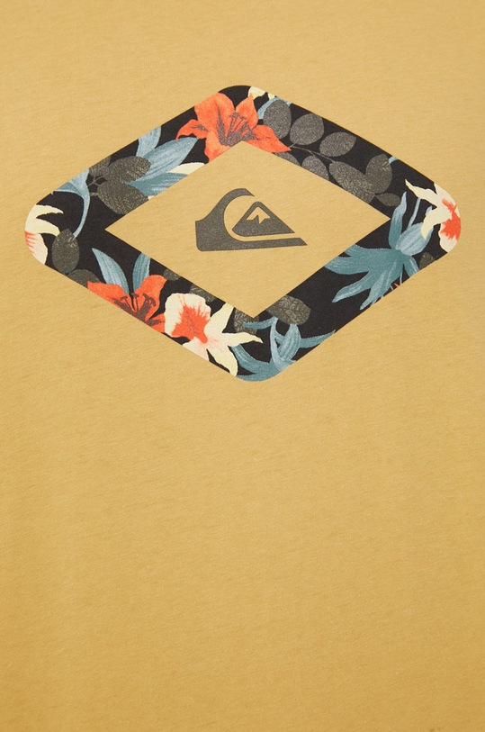Quiksilver t-shirt bawełniany żółty EQYZT06664
