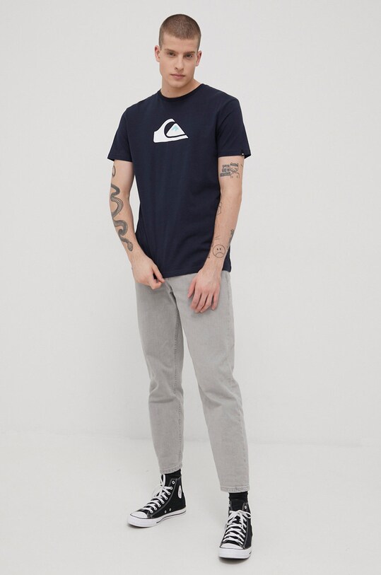 Bavlnené tričko Quiksilver EQYZT06534 tmavomodrá SS23