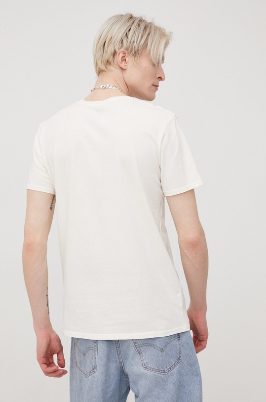 Odzież Quiksilver t-shirt bawełniany EQYZT06692 beżowy