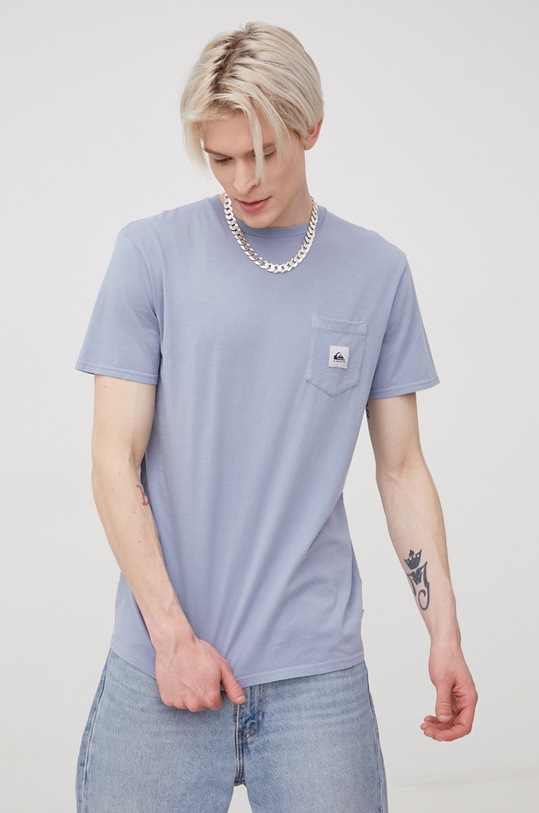 Quiksilver t-shirt bawełniany fioletowy EQYZT06692