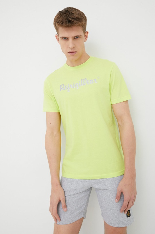 RefrigiWear tricou din bumbac T22101.JE9101 verde SS22