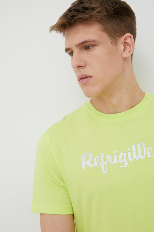 RefrigiWear tricou din bumbac verde T22101.JE9101
