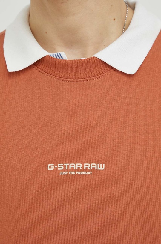 Bavlněné tričko G-Star D21377.C784 oranžová