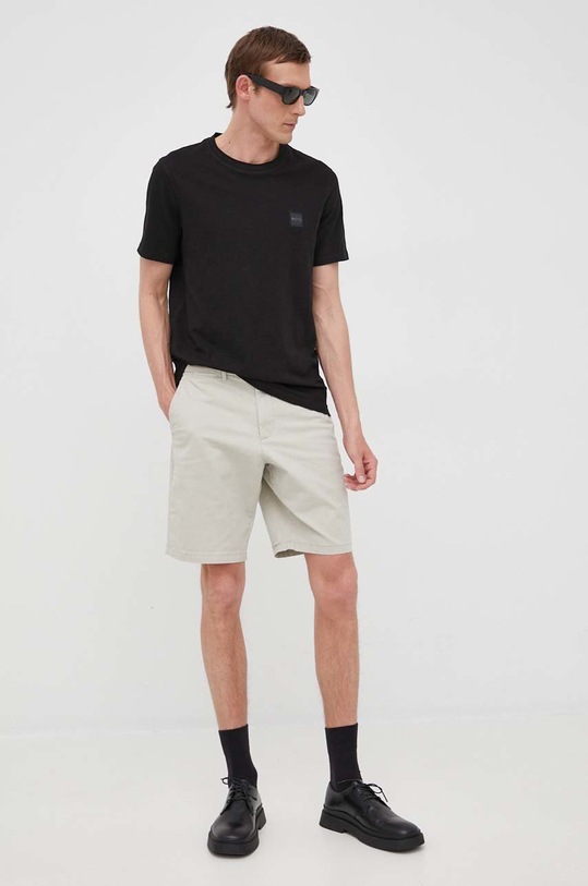 BOSS t-shirt bawełniany BOSS ORANGE 50467926 50467926 czarny SS22