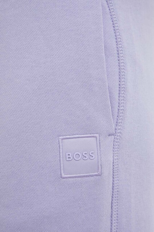 Bavlněné šortky BOSS BOSS CASUAL fialová 50468454