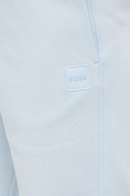 BOSS szorty bawełniane BOSS ORANGE niebieski 50468454