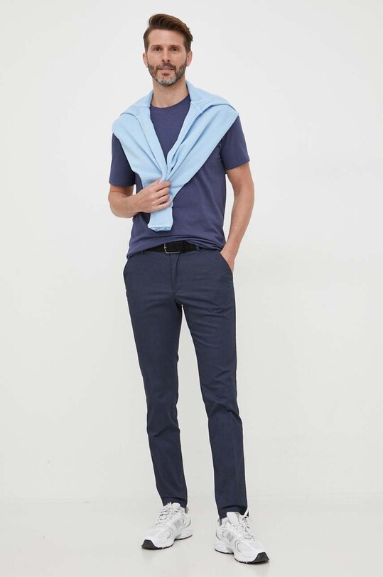 Pamučna majica BOSS CASUAL 50472584 plava AA00