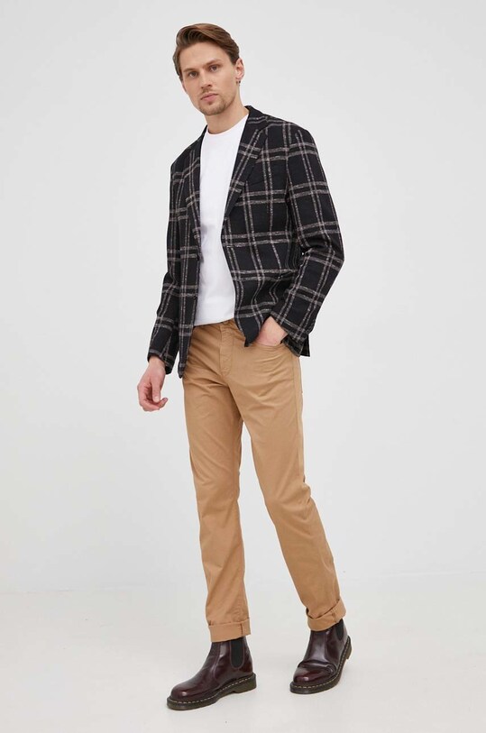 Pamučna majica BOSS CASUAL 50472584 bijela AA00