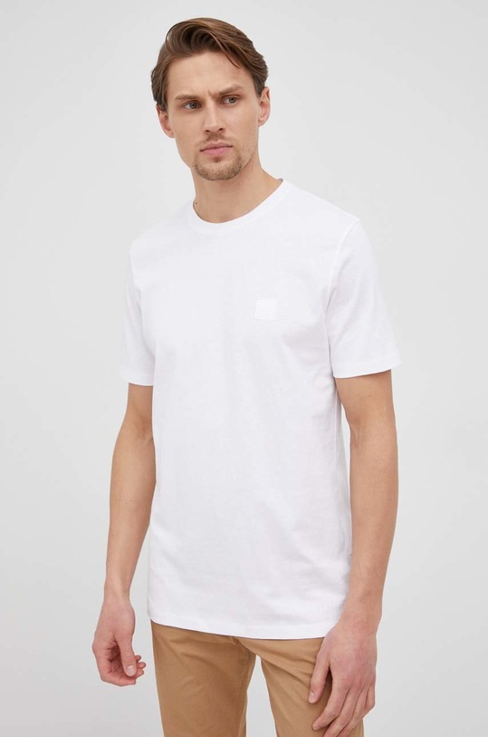 BOSS t-shirt bawełniany BOSS ORANGE 50472584 biały 50472584