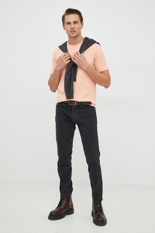 BOSS t-shirt bawełniany BOSS ORANGE 50472584 pomarańczowy AA00