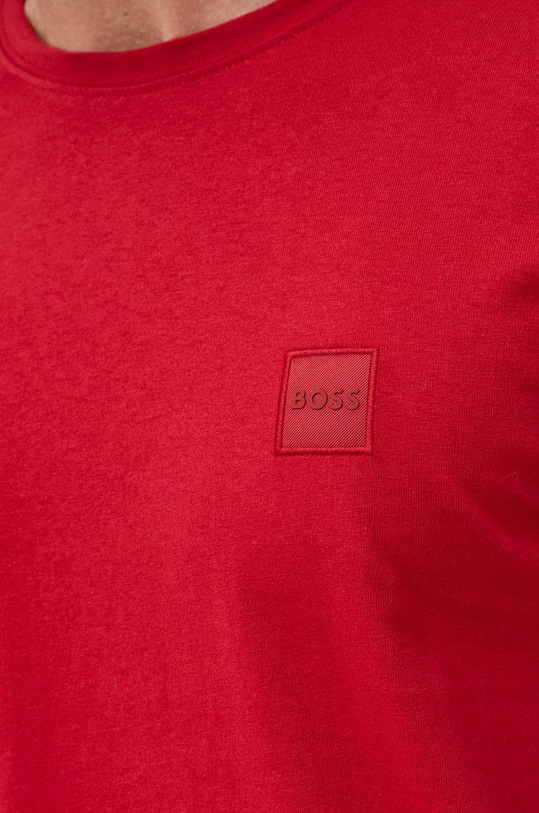 BOSS t-shirt bawełniany BOSS ORANGE 50472584 czerwony