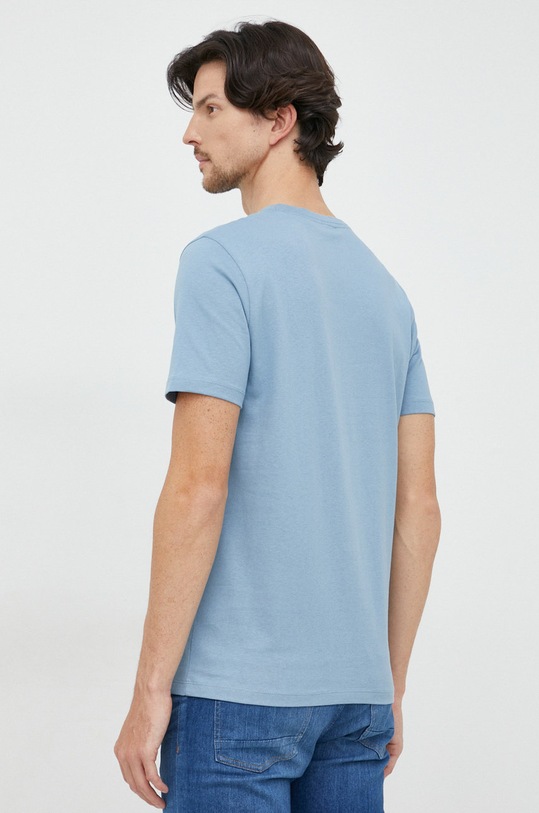 Odzież BOSS t-shirt bawełniany BOSS ORANGE 50472584 niebieski