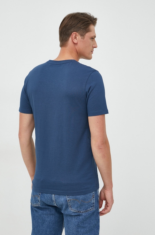 Odzież BOSS t-shirt bawełniany BOSS ORANGE 50472584 granatowy