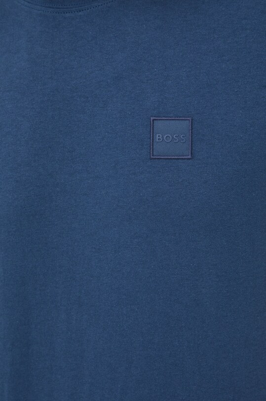BOSS t-shirt bawełniany BOSS ORANGE 50472584 granatowy
