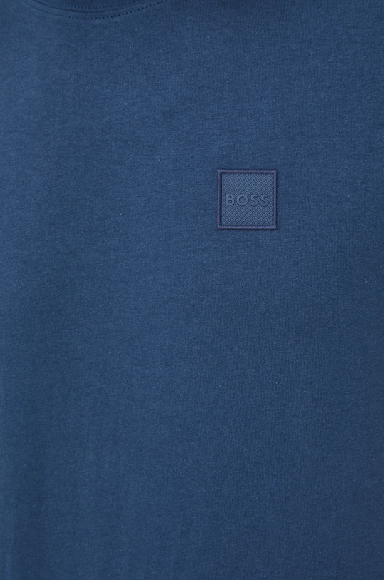 BOSS t-shirt bawełniany BOSS ORANGE 50472584 granatowy