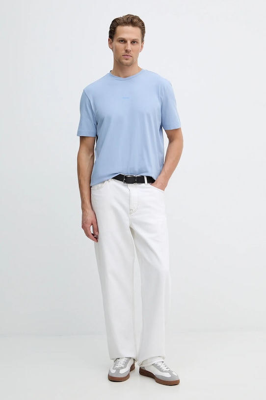 Tričko BOSS ORANGE TChup 50473278 modrá AA00