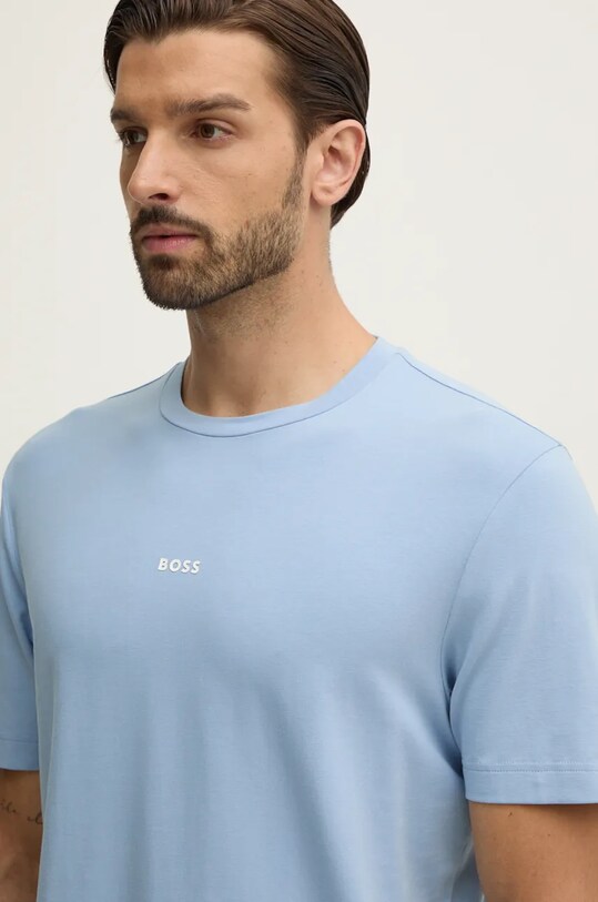 Odzież BOSS t-shirt BOSS ORANGE 50473278 niebieski