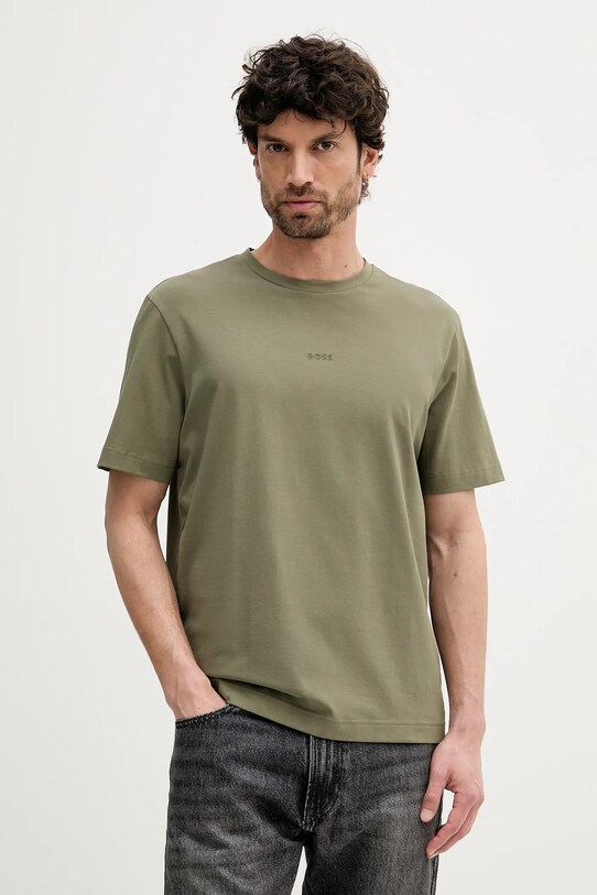 BOSS tricou BOSS ORANGE print verde 50473278
