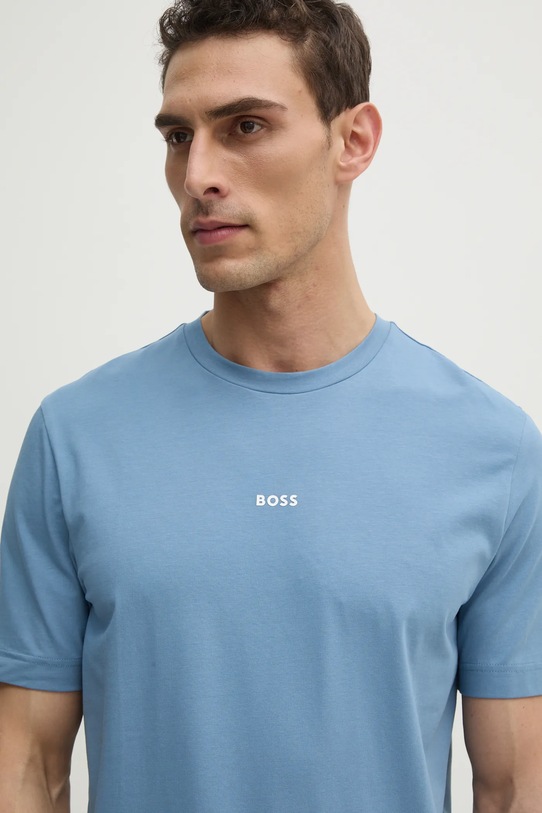 Tričko BOSS BOSS ORANGE modrá 50473278