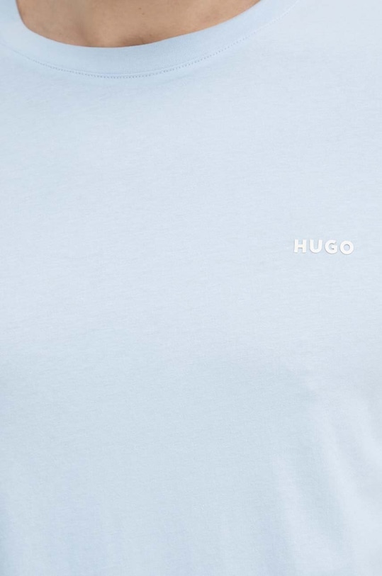 Bavlněné tričko HUGO modrá 50466158