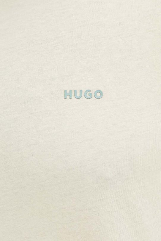 Βαμβακερό μπλουζάκι HUGO μπεζ 50466158