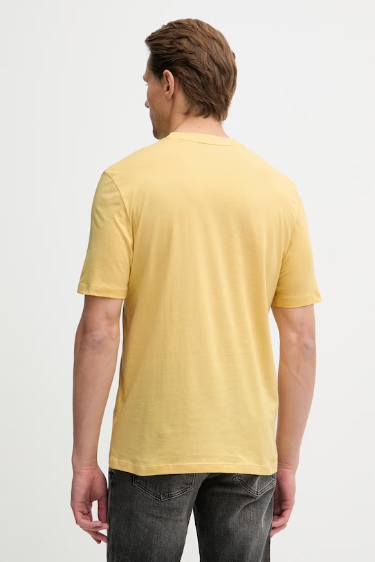 Abbigliamento HUGO t-shirt da uomo in cotone Dero222 50466158 giallo