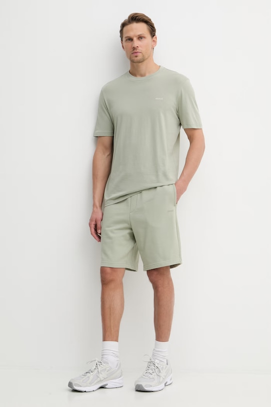 HUGO tričko pánské bavlněné Dero222 50466158 zelená SS26