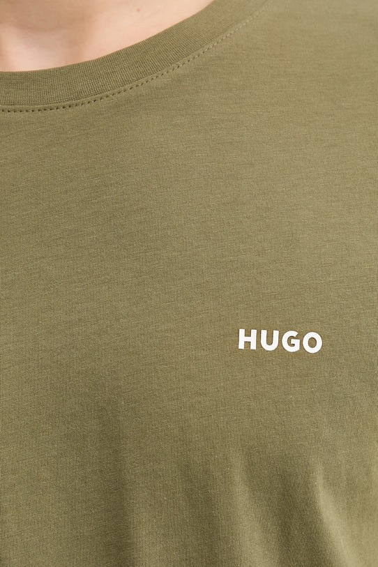 HUGO t-shirt bawełniany 50466158 zielony