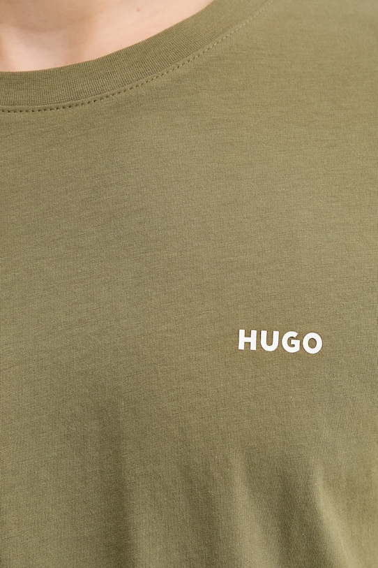 HUGO t-shirt bawełniany 50466158 zielony