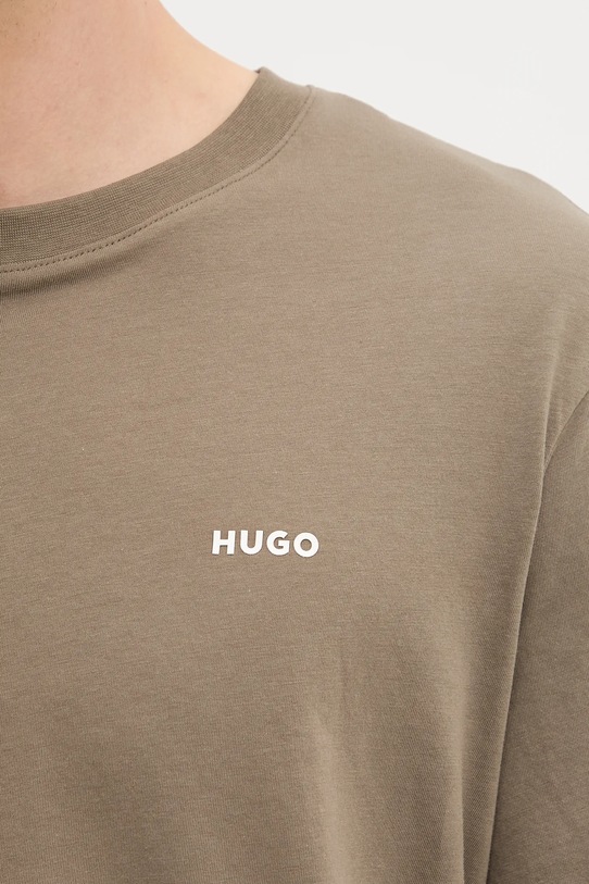 HUGO t-shirt bawełniany 50466158 zielony