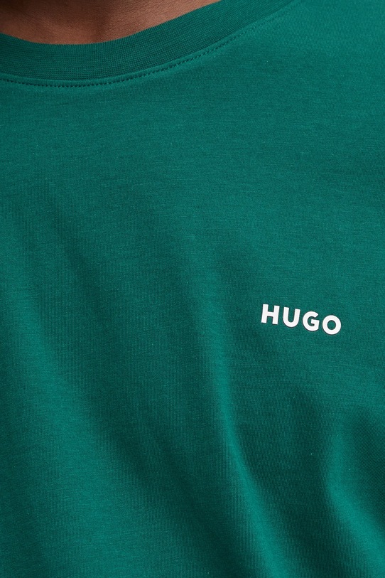 Хлопковая футболка HUGO Dero222 50466158 зелёный