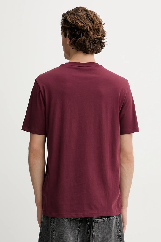 Odzież HUGO t-shirt bawełniany 50466158 bordowy