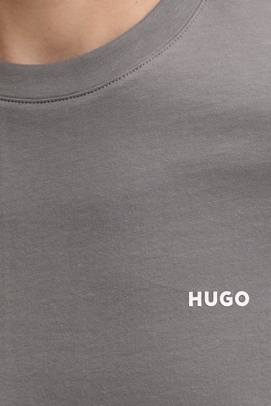 HUGO t-shirt da uomo in cotone Dero222 50466158 grigio