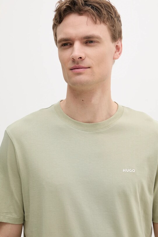 Odzież HUGO t-shirt bawełniany 50466158 zielony