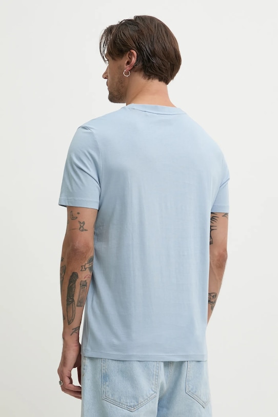 Oblačila Bombažna kratka majica HUGO 50466158 modra