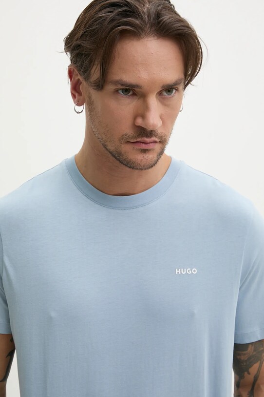 HUGO tricou din bumbac albastru 50466158