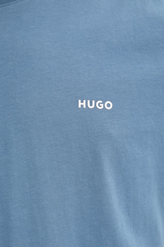 HUGO t-shirt bawełniany 50466158 niebieski