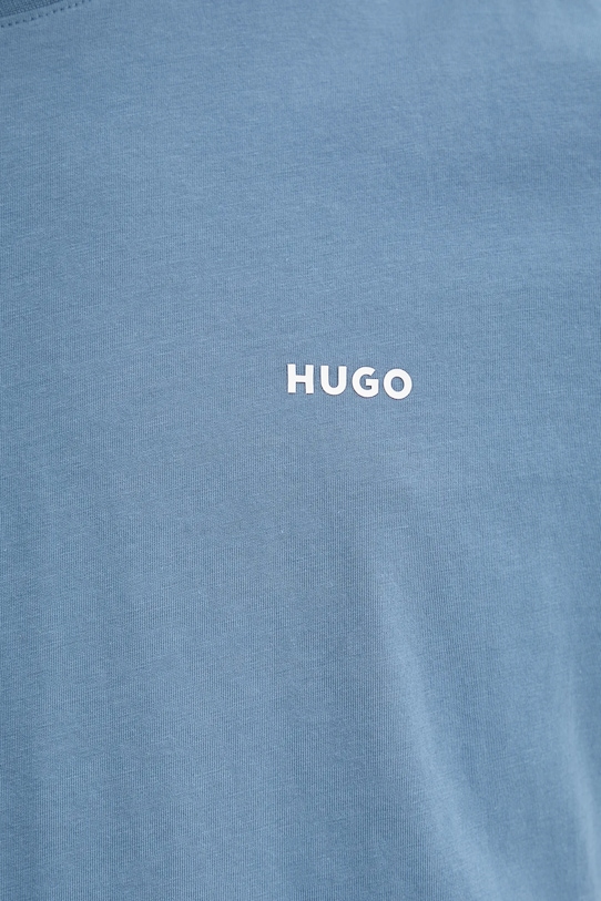 HUGO t-shirt bawełniany 50466158 niebieski